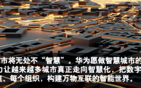 华为企业BG总裁 阎力大：新ICT，打造智慧城市神经系统