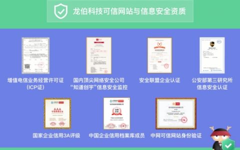 龙伯科技完成可信网站初步建设