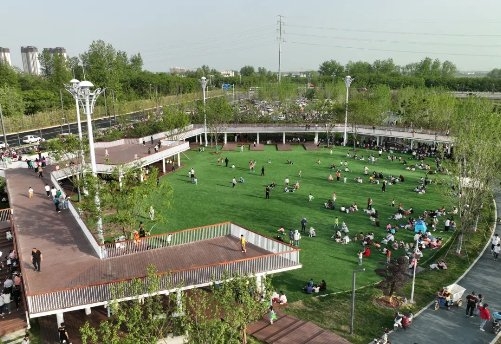 信阳潢川光州公园火热开园｜“城市活力公园”点亮潢河两岸